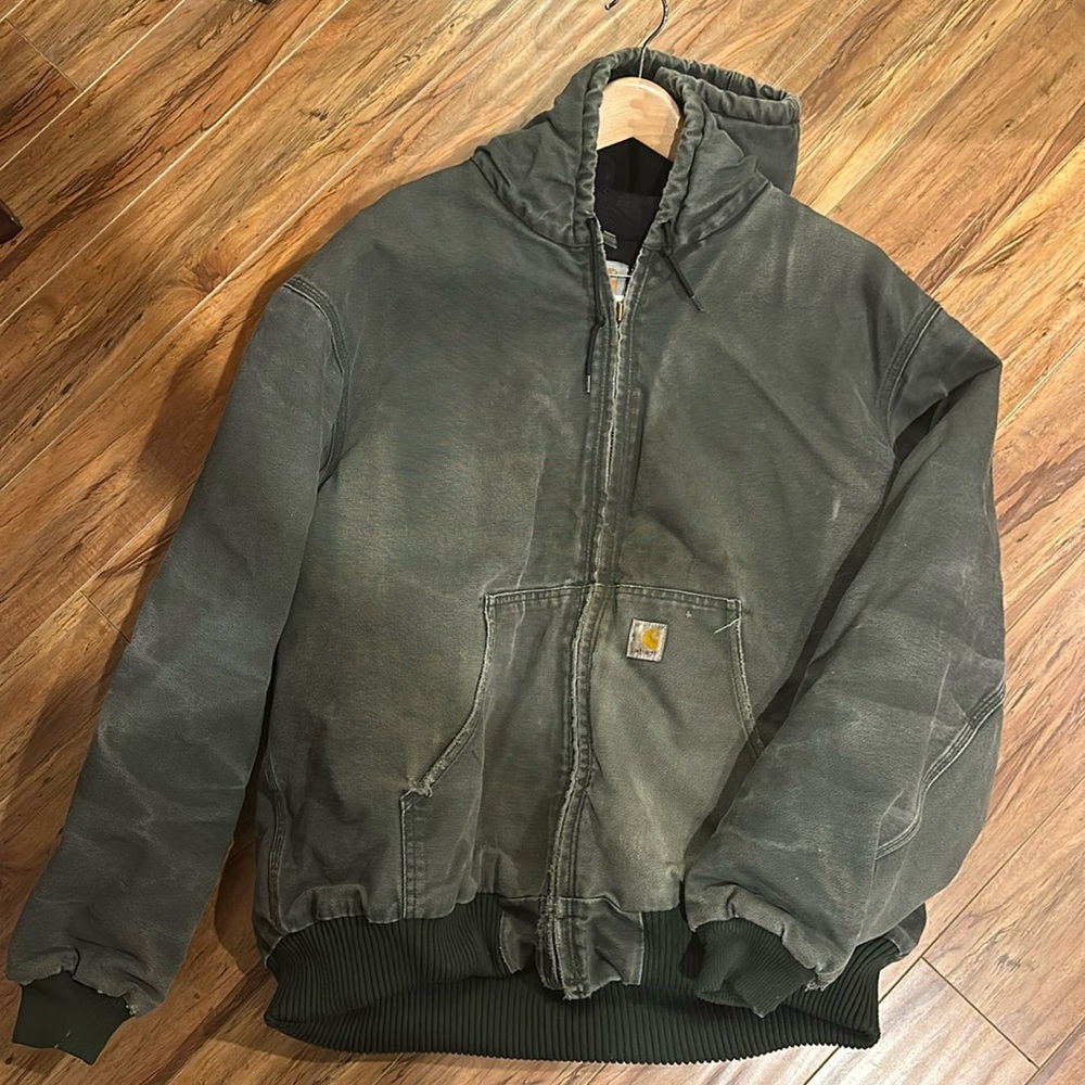 Vintage Green Carhartt Workwear Jacket
